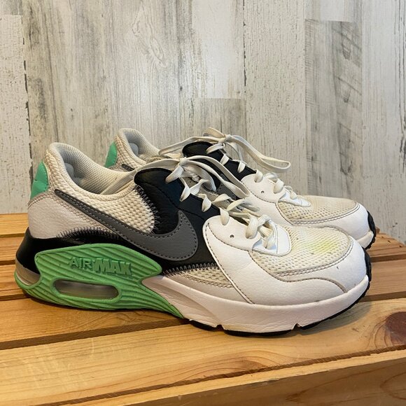 CLEARANCE! Nike Women's Size 8 Air Max Excee Sneakers White Green Glow Shoes - Picture 1 of 12